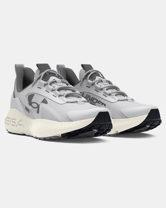 Unisex UA HOVR™ Mega 2 MVMNT Sportstyle Shoes in Gray image number 3
